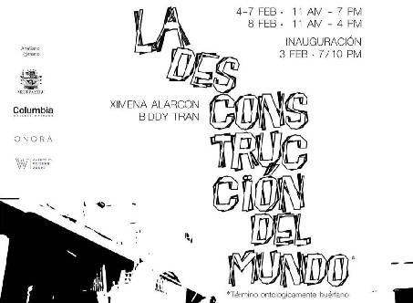 La Desconstrucción del mundo, exposición de Ximena Alarcón y Biddy Tran durante la Semana del Arte